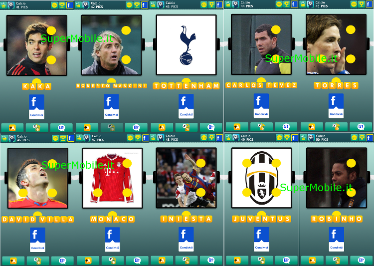 Soluzioni 100 pics quiz Calcio
