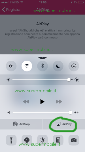 App AirShou guida per filmare schermo iPhone screen recorder